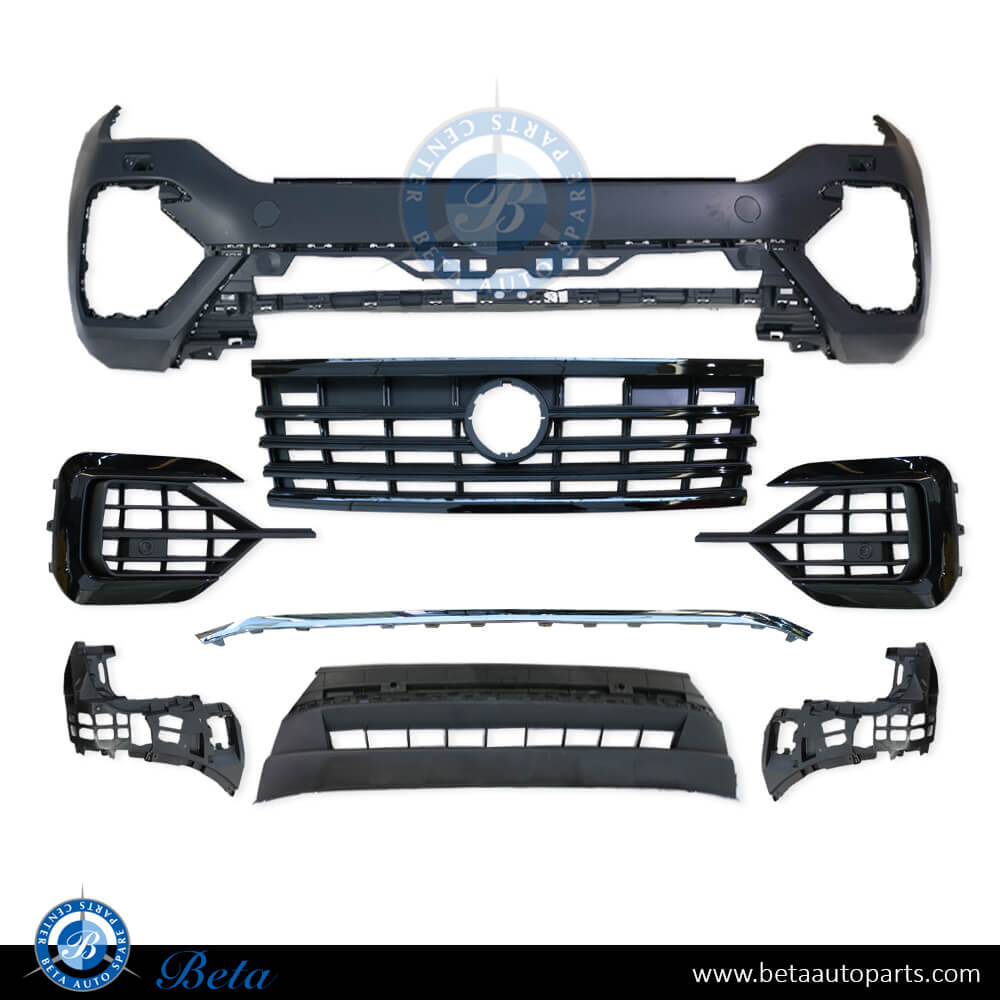 Front Bumper assembly for Volkswagen Touareg R-Line 2018-Up models, Part Number 760807217BA Front Bumper assembly for Volkswagen Touareg R-Line 2018-Up models, Part Number 760807217BA